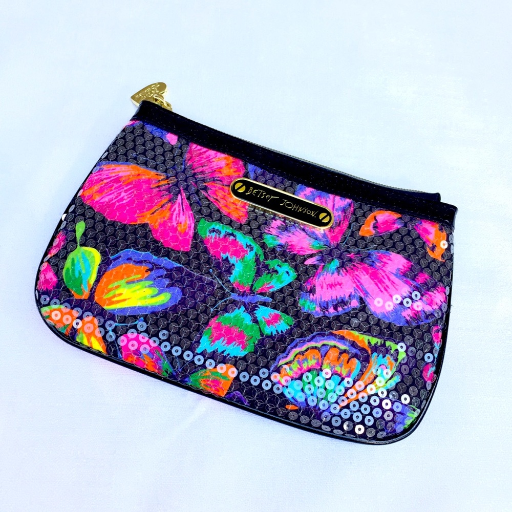 Betsey Johnson Small Makeup Bag / Clutch
